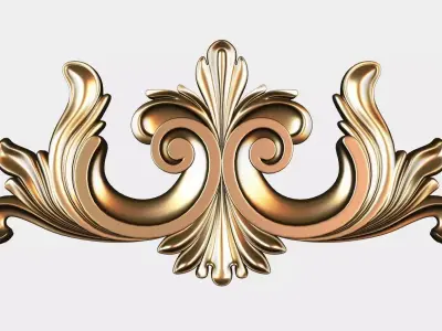 Carved decor for cnc 48 Free 3D model