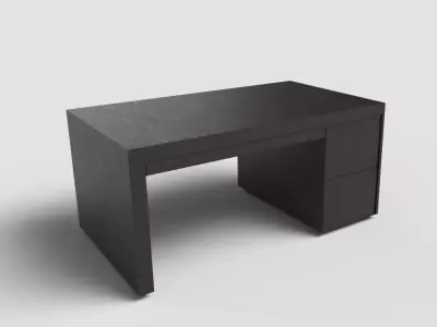 Computer Desk Free low-poly 3D model
