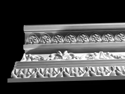 Big Classic Cornice 3D model
