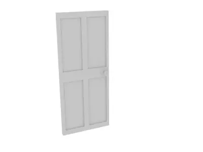 Door 3D Low-poly 3D model