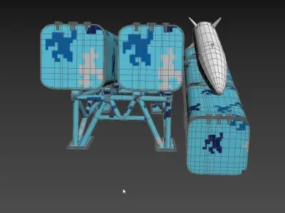 CM-401 Chinese Anti-Ship Ballistic Missile 3D model