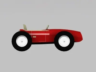 Vintage f1 design Free 3D model