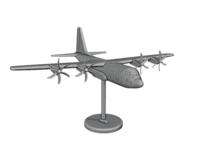 Lockheed Martin C-130J Super Hercules 3D print model