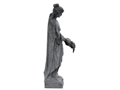 Funeral Sculpture Monument Low-poly 3D model