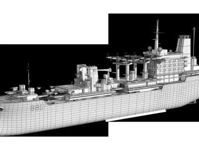 Qinghai Lake supply ship 885 of the PLA Navy model 3D model