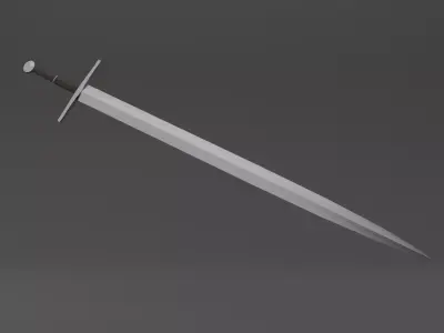 Optimizated low poly sword Free low-poly 3D model