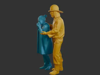 Czechoslovakian firefighter 90s 013 3D print model