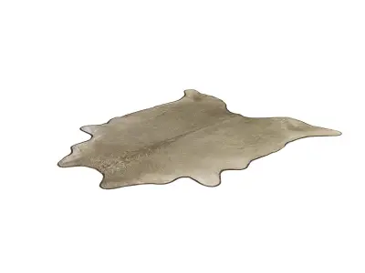 Saddlemans Champagne Cowhide Rug Free 3D model