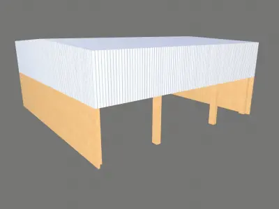 Warehouse Structure Low-poly 3D model