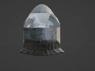 Flying transport of the future 3D model