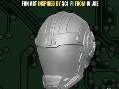 Sci Fi head for action figures 3D print model