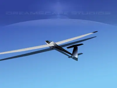Glaser Dirks DG-200 15-metre  Sailplane V04 3D model