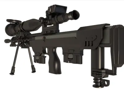 Sniper Rifle DSR-50 3D model