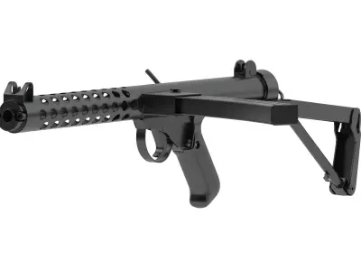 Sterling submachine gun 3D model