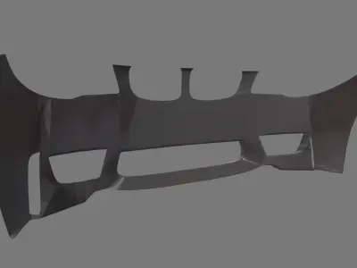 Front Bumper Car Low-poly 3D model