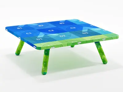 Sqare Couch Table - Koenig Neurath Free 3D model