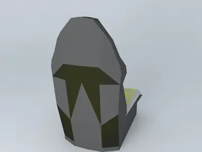 Sport car seat NEG Free 3D model