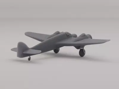 Bristol Beaufighter Night Fighter United Kingdom WWII 1940 3D print model