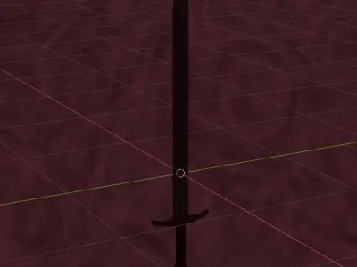 Knight Templar Medieval Sword Free 3D model