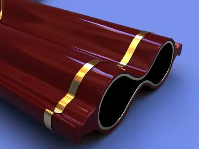  Bayonetta gun lowpoly model Low-poly 3D model