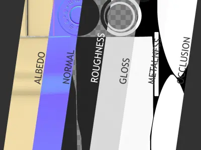 762x51mm NATO Cartridge Low-poly 3D model