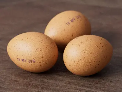 Chicken Egg  low-poly 3D model with realistic 4k texture Low-poly 3D model