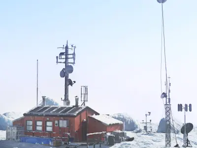 Arctic Meteo Station 3D model
