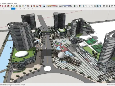 Sketchup Residential Complex C5 3D model
