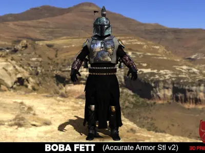 Mandalorian Boba Fett full armor STL file for 3d print 3D model