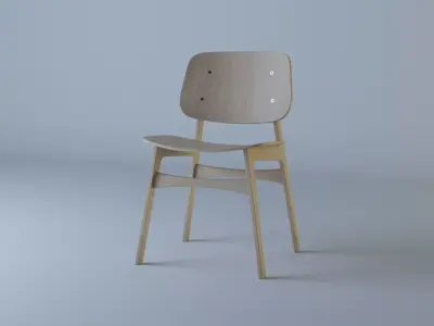 Sandalye - Chair  Free low-poly 3D model