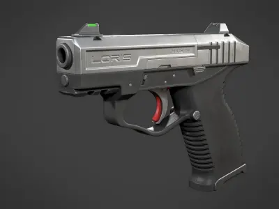 Loris Tactical Pistol WK Low-poly 3D model