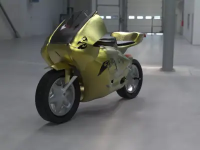 3D Heavy Bike Scorpion edition  3D model