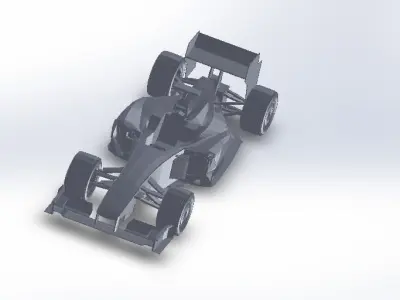F1 car Free 3D model
