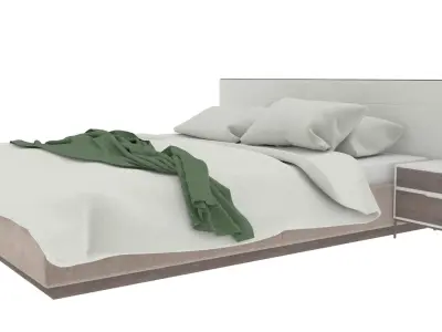 Minimalist Bed Free 3D model