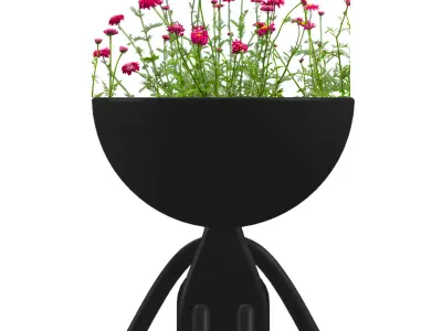 Sitting Human Planter 3D print model