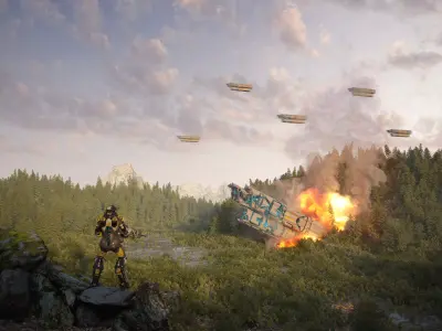 sci fi battleship 3D model