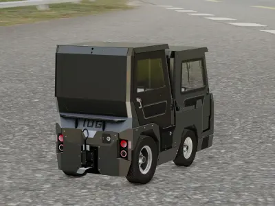 Aviation Towing TUG Tractor 3D model