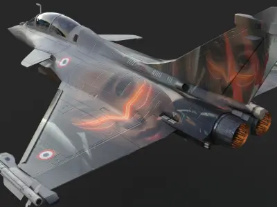 Aircraft Rafaele B Angel 111  Low-poly 3D model