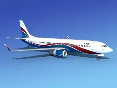 Boeing 737-800 Arik 3D model