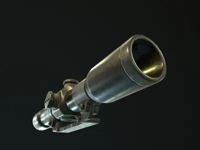 WW2 Scope sight PBR Low-poly 3D model