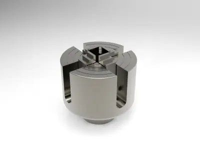 chuck pair of stainless steel milling cutters Free 3D model