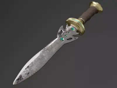 Ancient dagger 3D model