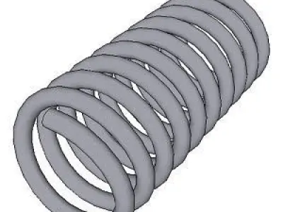 Spring spiral Free 3D model