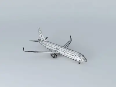 UTair Boeing 737 800 Free 3D model