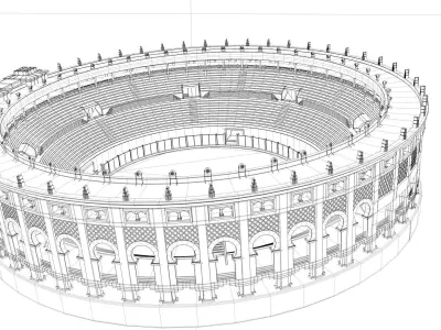 Plaza Cultural Santamaria 3D model