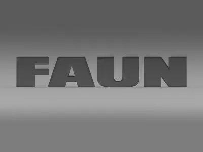 Faun Logo 3D model
