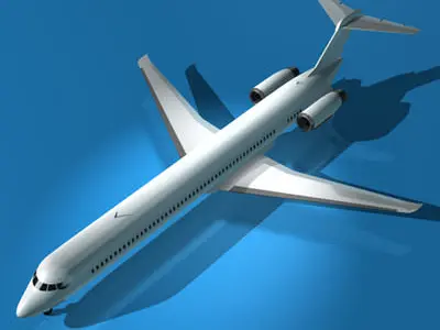 MD82 JetPlane 3D model