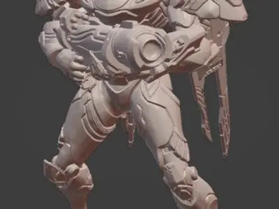 Pharah character from game overwatch 3D print model