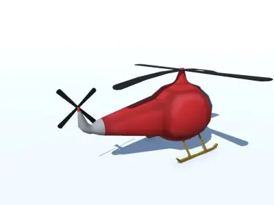 Game Ready Helicopter Free low-poly 3D model