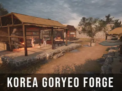 Korea Goryeo Forge Low-poly 3D model